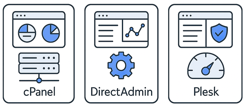 کنترل پنلهای مختلف هاست