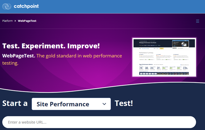 ابزار WebPage Test برای تست دقیق سرعت سایت 