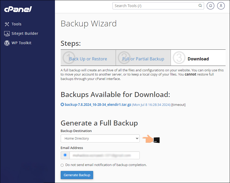 Backup Wizard؛ برای فول بکاپ و بازگردانی آن