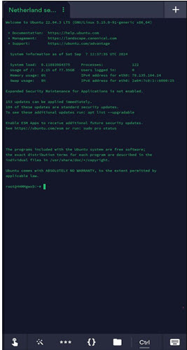 how to login linux server12 وصل شدن به سرور لینوکس از طریق گوشی اندروید و IOS