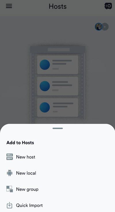 اضافه کردن هاست برای اتصال به سرور لینوکس از طریق گوشی