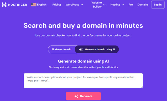 انتخاب نام دامنه با هوش مصنوعی