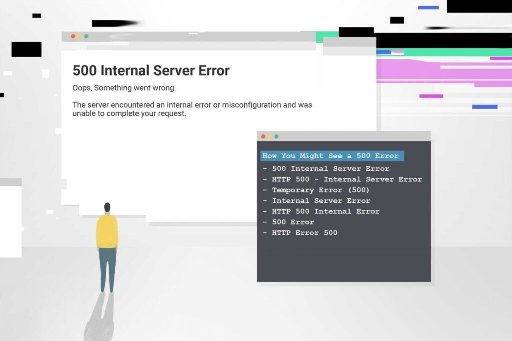 1 ارور 500 چیست؟ بررسی کامل خطای Internal Server Error