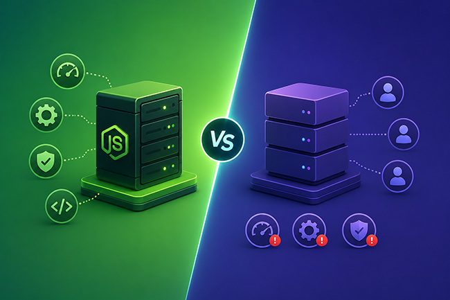 هاست Node.js با هاست اشتراکی چه تفاوتی دارد؟