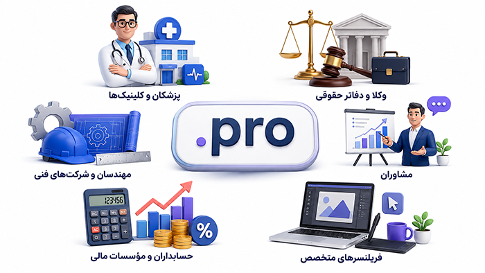دامنه .pro برای چه کسانی مناسب است؟ 