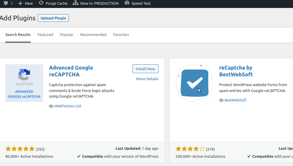 Advanced Google reCAPTCHA فعال کردن افزونه کپچا در سایت وردپرسی