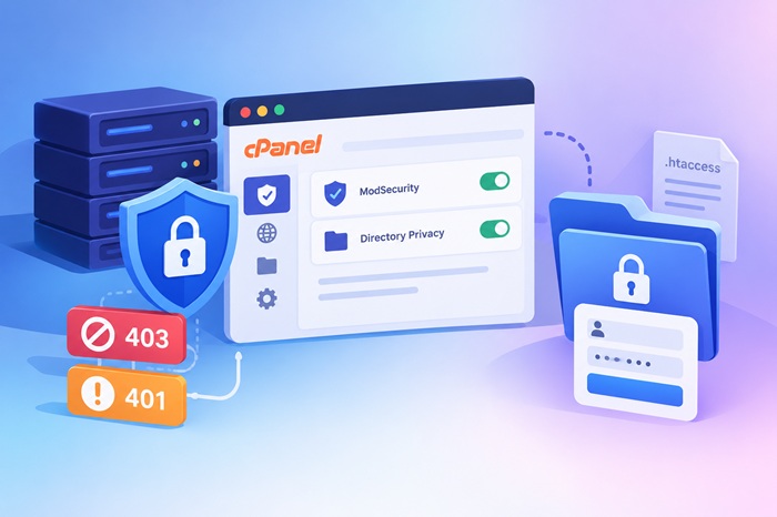 آموزش رفع خطاهای ModSecurity و Directory Privacy در سی پنل رفع کنیم؟