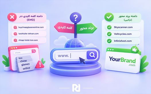 دامنه برند محور یا کلمه کلیدی دار؟ بهترین استراتژی انتخاب نام دامنه