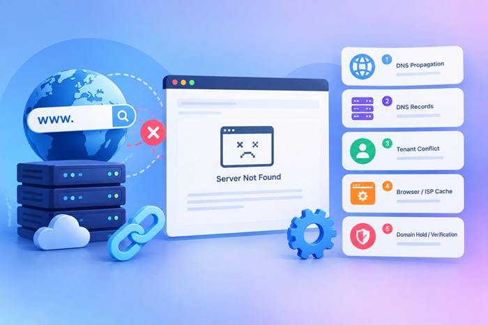 دلایل عدم اتصال دامنه به هاست چیست؟ ۵ دلیل اصلی و راهکارهای قطعی