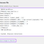 صفحه ابزارها در افزونه Yoast SEO و بخش ویرایشگر فایل htaccess
