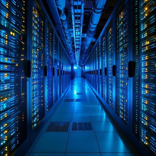 سرورهای کامپیوتری در یک دیتاسنتر