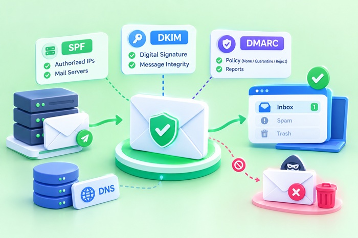 راهنمای جامع امنیت ایمیل:  SPF، DKIM  و DMARC چیست؟