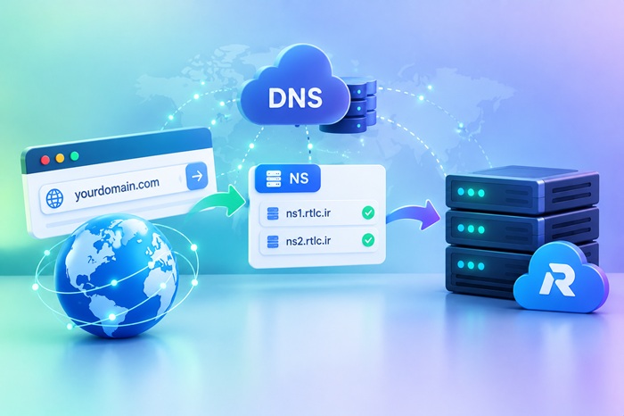 اتصال دامنه به هاست: راهنمای پیدا کردن و تنظیم اطلاعات نیم‌سرور (NS) و DNS